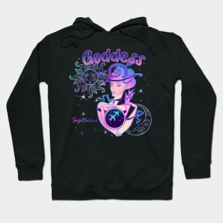 Zodiac Sagittarius Goddess Queen Horoscope Hoodie